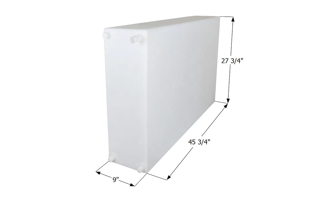 15457 – ICON Fresh Water Tank, 50 Gallon Capacity Roto Molded 45-3/4 Inch Length x 27-3/4 Inch Width x 9 Inch Height ...